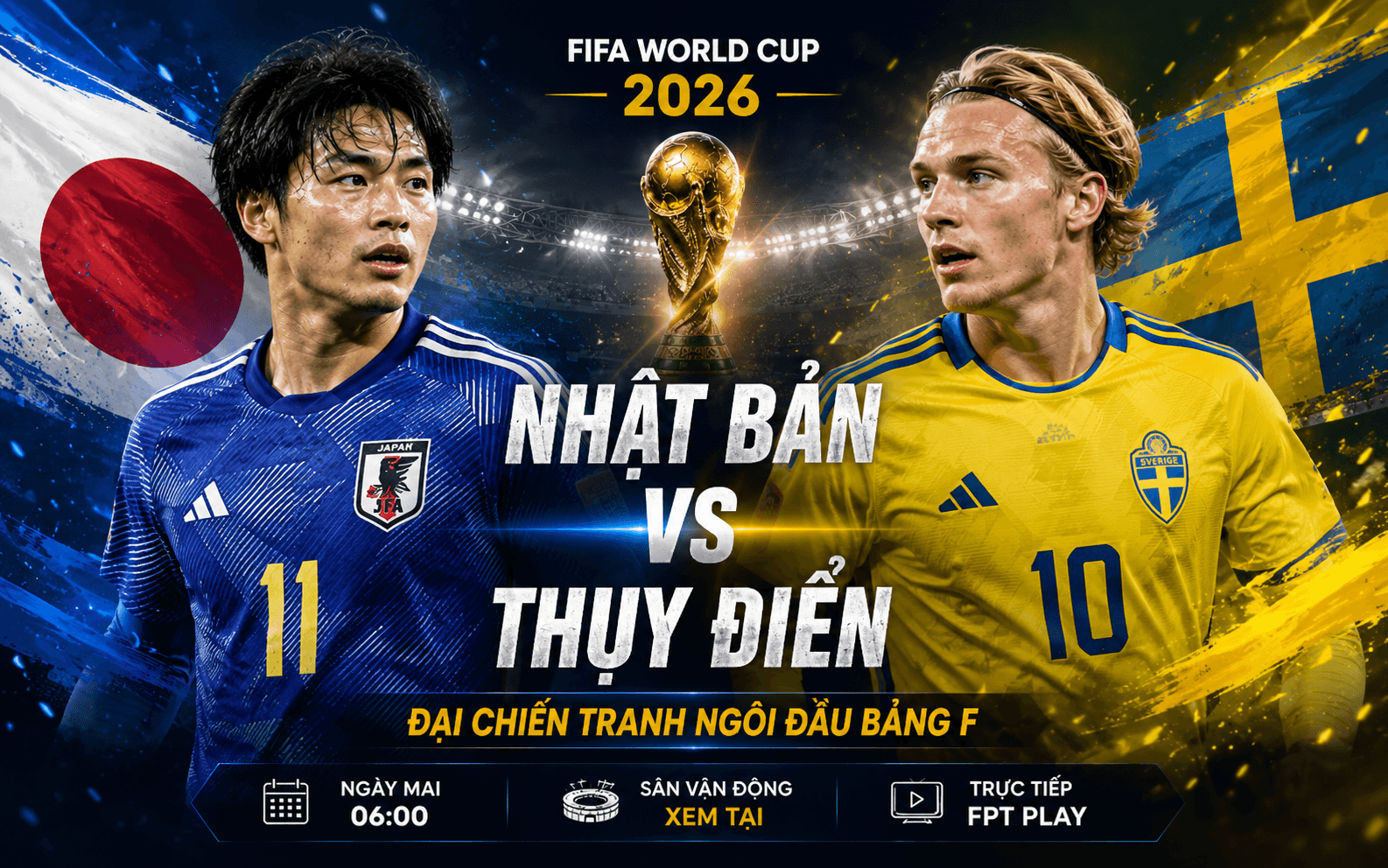 Nhận định Nhật Bản vs Thụy Điển: Cuộc chiến định đoạt ngôi đầu bảng F