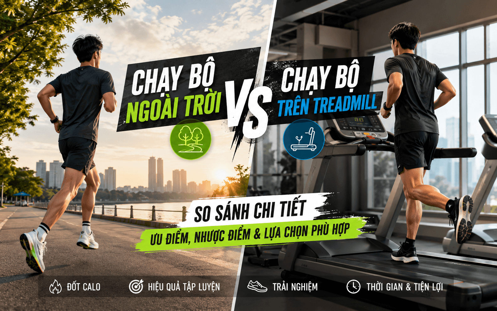 Chạy Bộ Ngoài Trời Hay Treadmill? So Sánh Chi Tiết Ưu Và Nhược Điểm