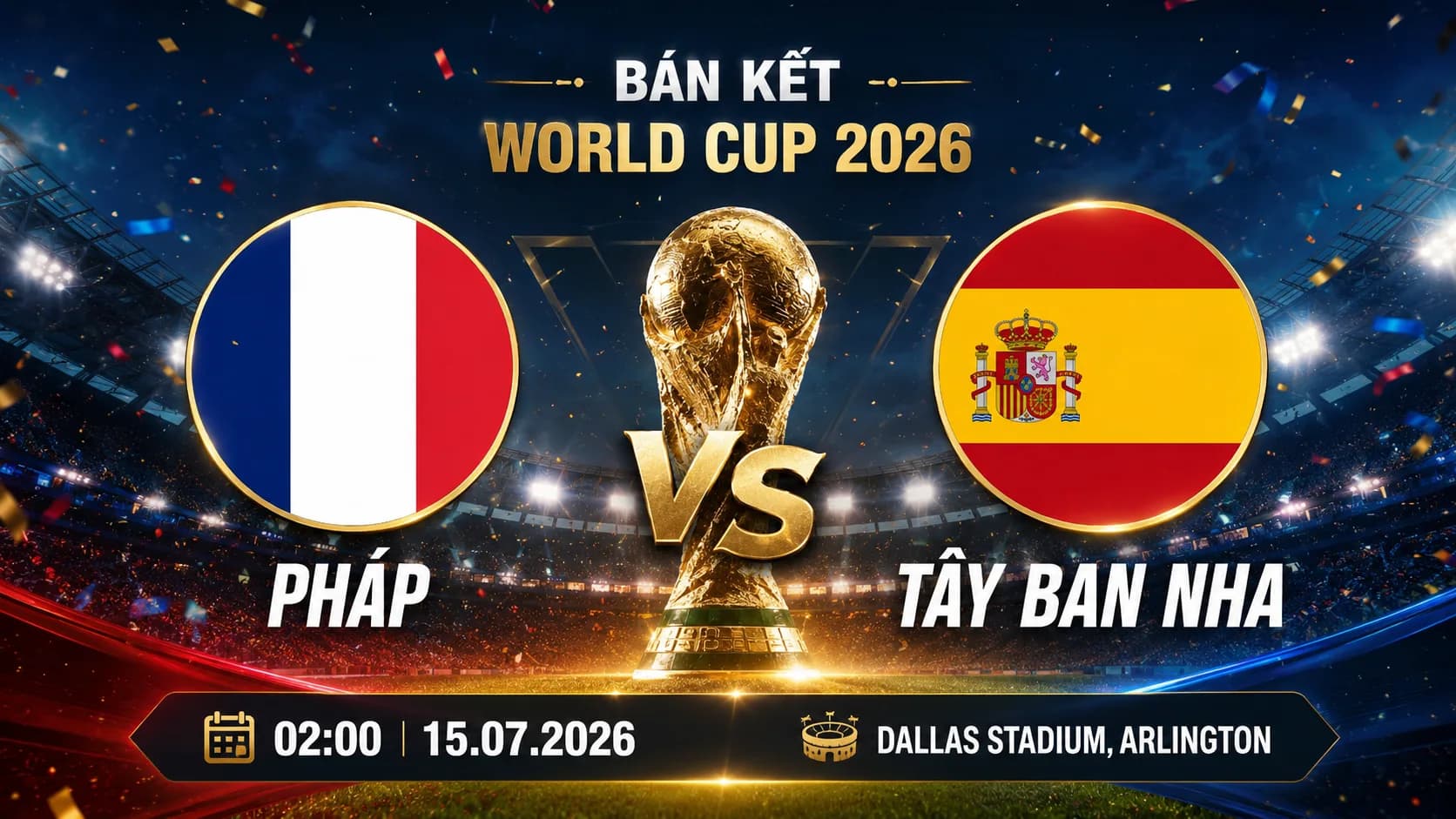 Nhận định Pháp vs Tây Ban Nha: Đại chiến bán kết World Cup 2026, dự đoán tỷ số